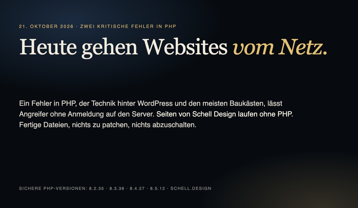 Vorschau: PHP-Sicherheitslücke, 21. Oktober 2026: Was Betriebe in Freiburg jetzt prüfen sollten