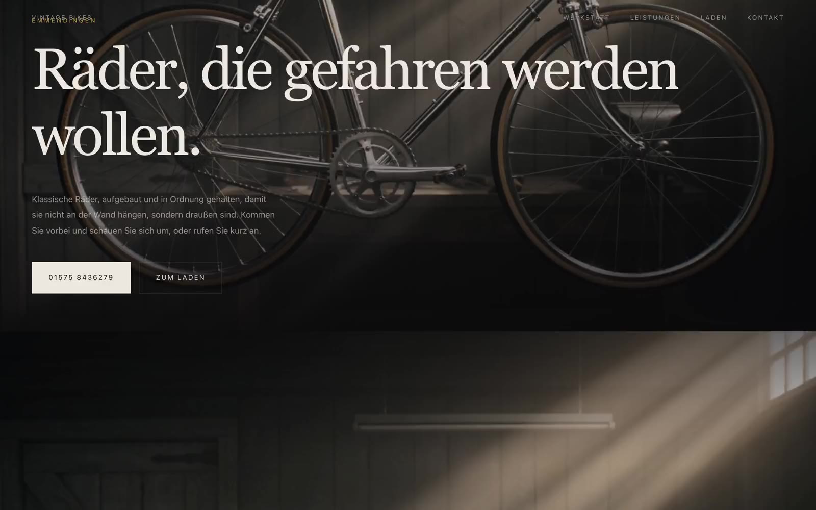 Vorschau: Vintage Bikes, Emmendingen: eine Seite, die vor einer Woche noch nicht existierte